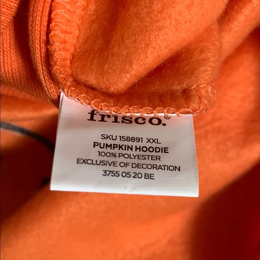 Frisco Orange and Black Jack O’ Lantern Dog Halloween Hoodie Costume XXL